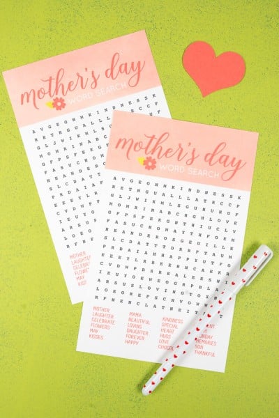 Have fun with mom with this free printable Mother's Day Word Search! Chock full of words that celebrate just how special your mom is to you.